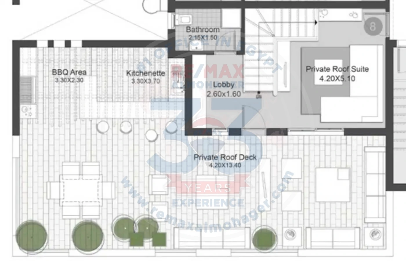 For sale in Eastown, Fifth Settlement, triplex, semi-finished