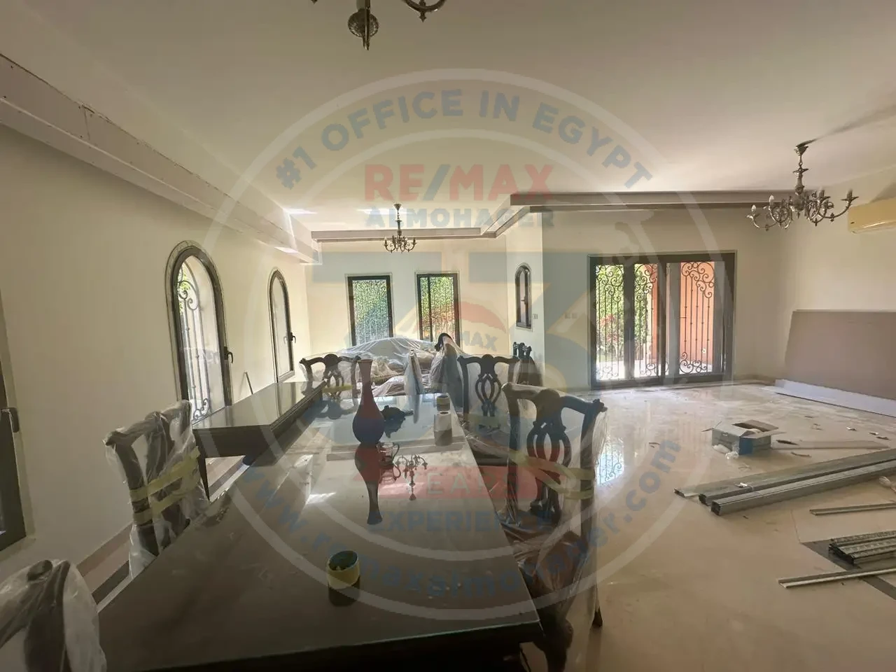 Air-conditioned villa for rent in Mivida Compound, great location