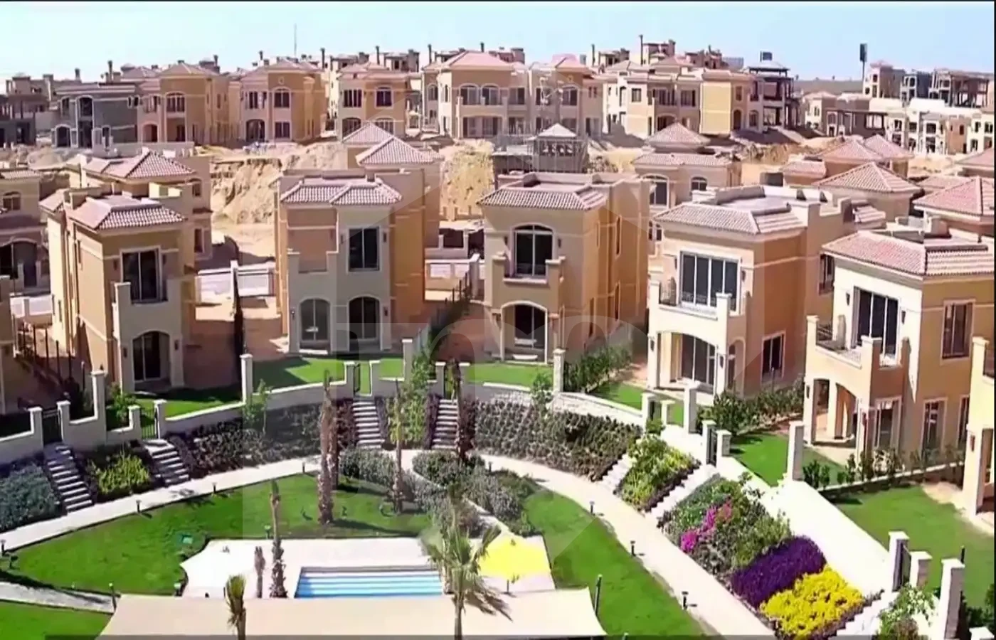 Twin house for sale in Stone Park Compound, New Cairo, 5 bedrooms
