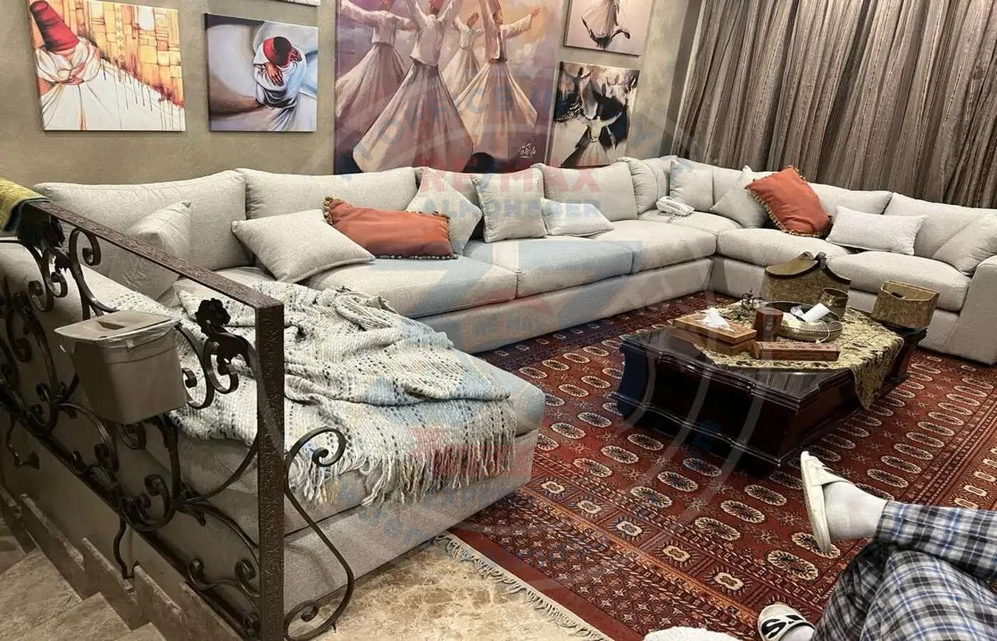 For sale in The Villa Compound, twin house, finished, 360 square meters