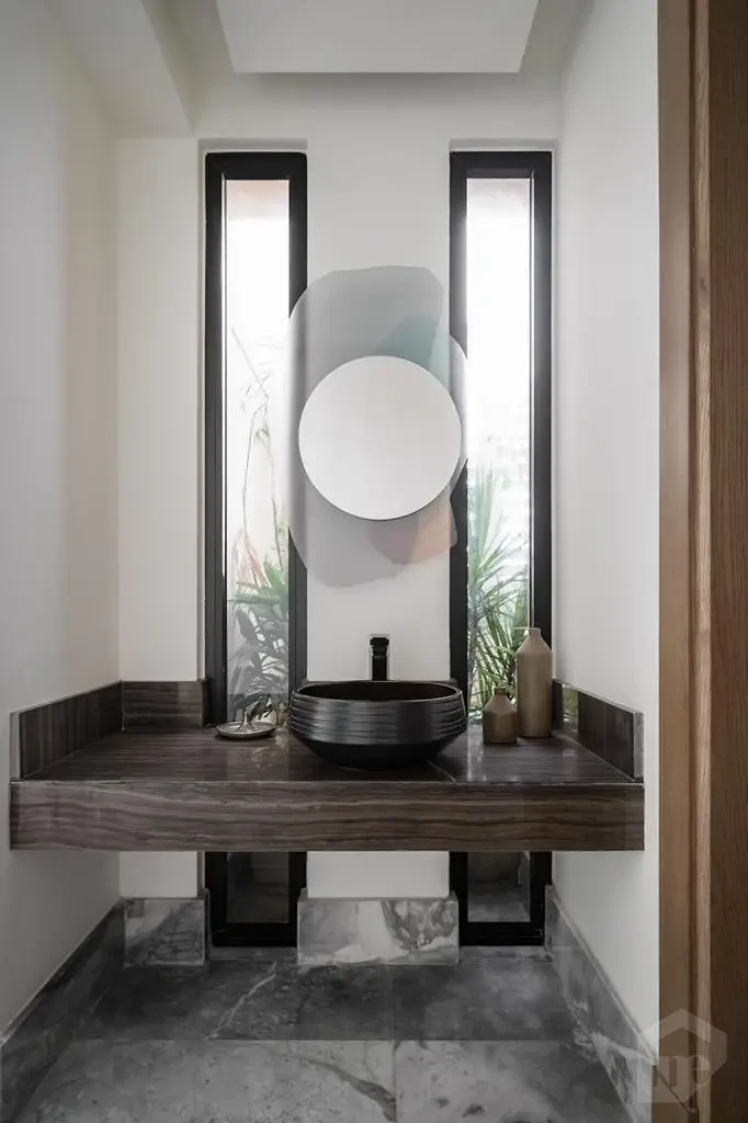 Modern bathroom sink area in Hacienda Bay North Coast villa
