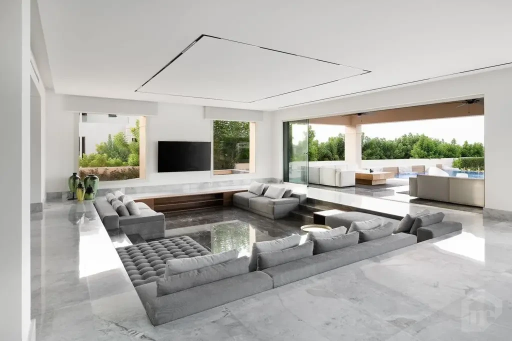 Spacious living room with terrace in Hacienda Bay North Coast villa